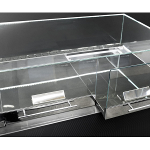 Витрина холодильная встраиваемая Финист Glassier Slide Duo GSD-12/55/3 подсветка 3000 К
