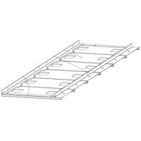 Держатель для гастроемкостей Assum ПГ-12/3 (1080х330х40) (GN 1/6 - 6 шт)
