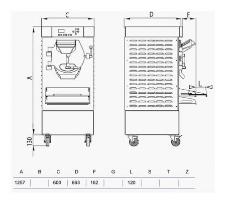 БАТЧ ФРИЗЕР ДЛЯ МОРОЖЕНОГО STAF59 HSX400 AW