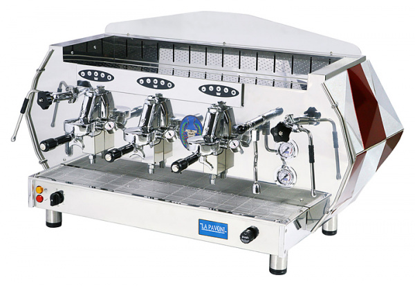 Кофемашина автомат La Pavoni DIA3SV, цвет красный