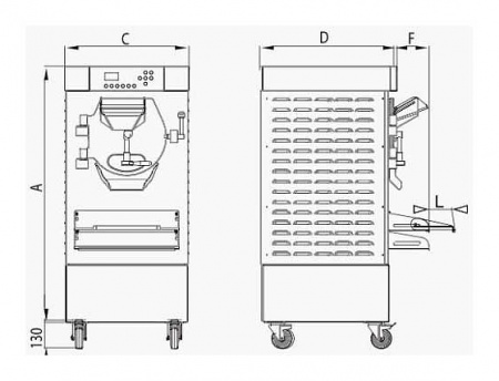 БАТЧ ФРИЗЕР ДЛЯ МОРОЖЕНОГО STAF59 HSX600 AW