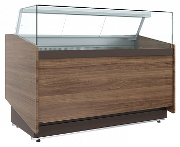 Витрина холодильная КС82 SM 1,0-1 (1008 темный дуб)