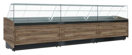 Витрина тепловая КС80 SH 1,0-1 (1008 темный дуб)
