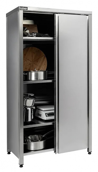 Шкаф кухонный (каркас: нерж. сталь aisi 430, двери купе, 3 полки) ШК-90/60