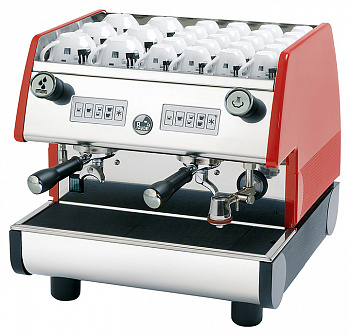 Кофемашина автомат La Pavoni PUB2V, цвет красный