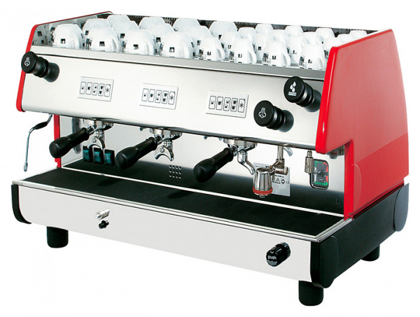 Кофемашина автомат La Pavoni BART3V, цвет красный